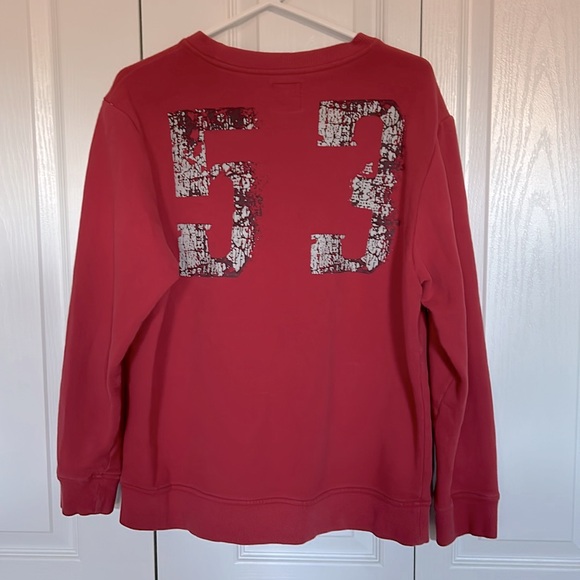 LEVI’S vintage red jersey crewneck fits unisex small - Picture 4 of 10